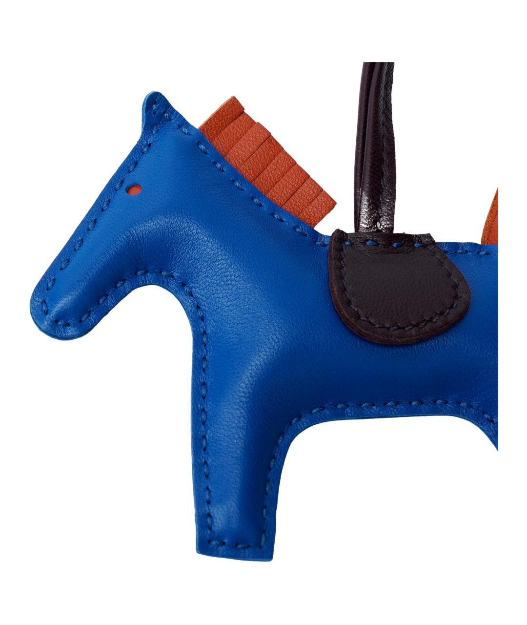 HERMES Синий брелок, фото 3