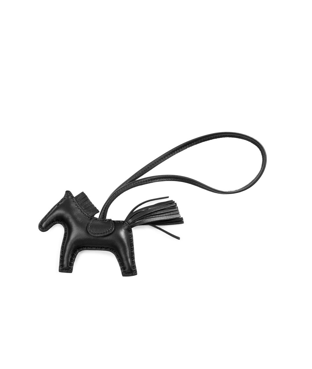 HERMES Черный брелок, фото 4