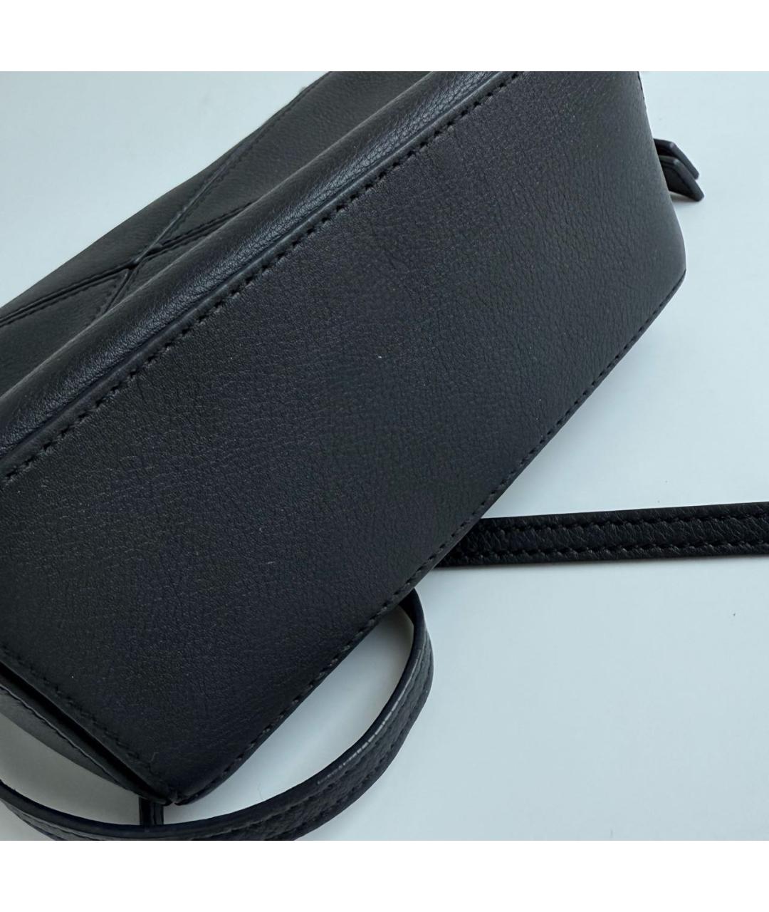 LOEWE Черная кожаная сумка через плечо, фото 4