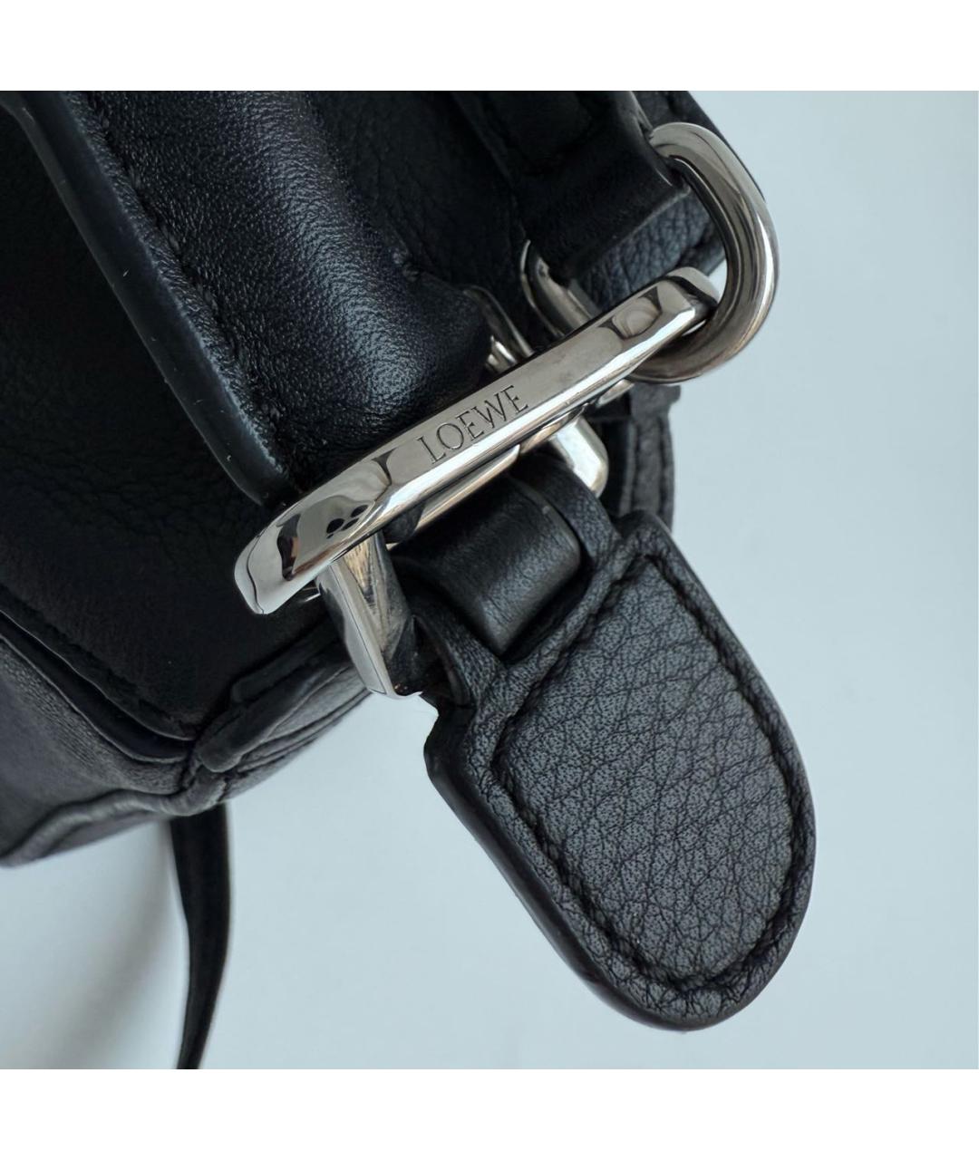 LOEWE Черная кожаная сумка через плечо, фото 5