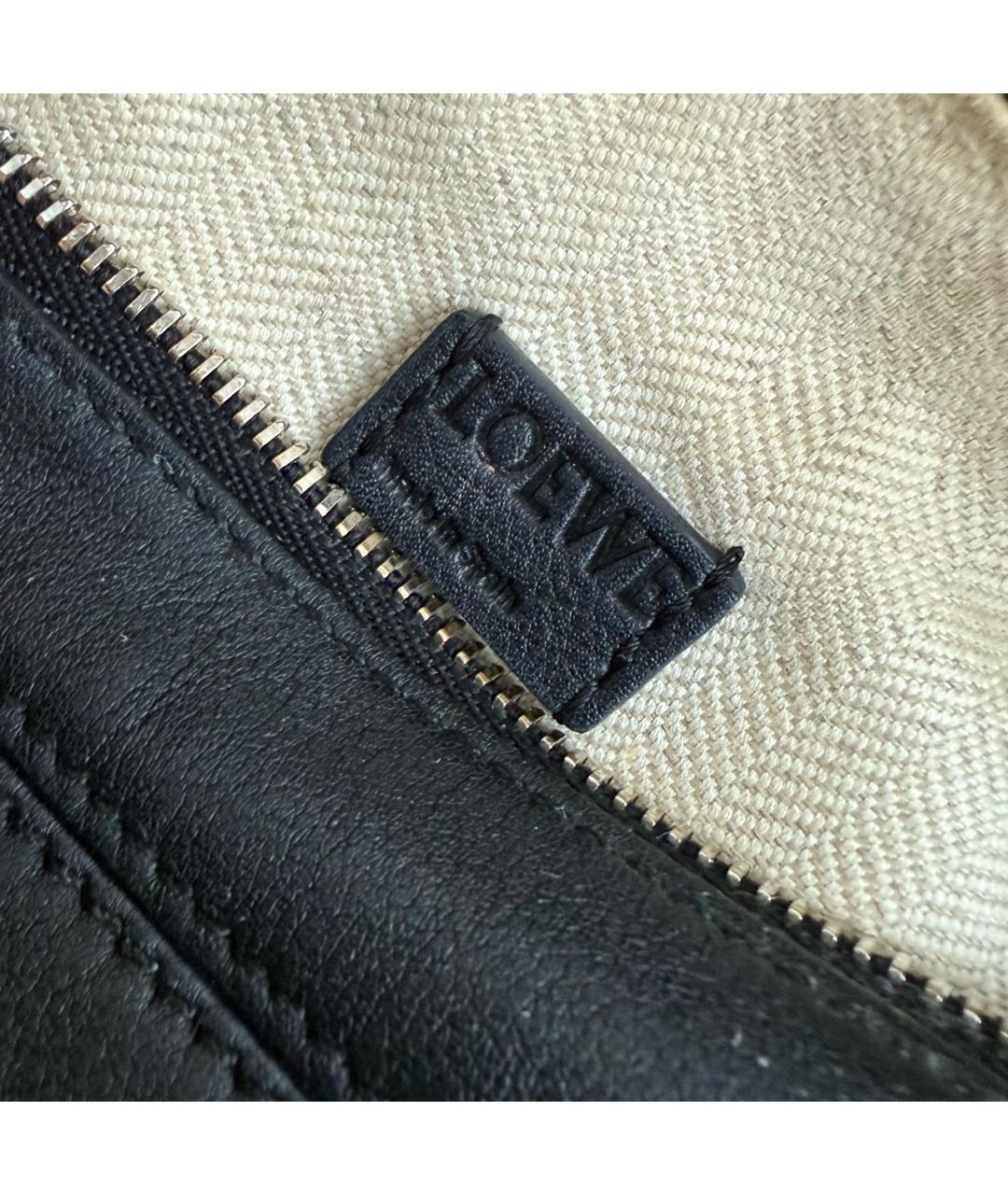 LOEWE Черная кожаная сумка через плечо, фото 7