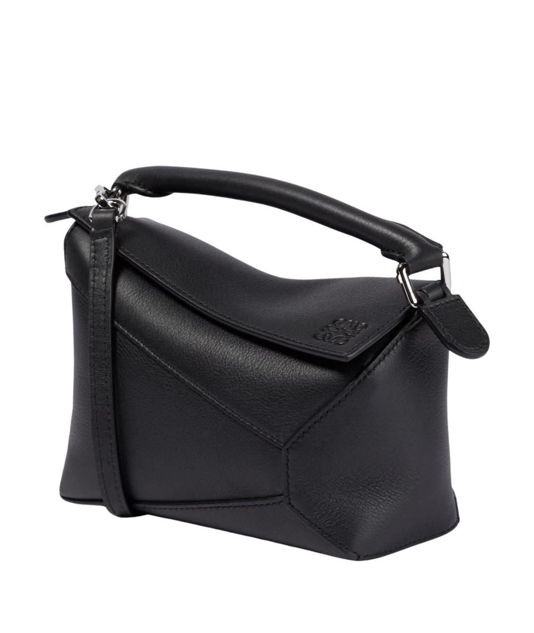 LOEWE Черная кожаная сумка через плечо, фото 1