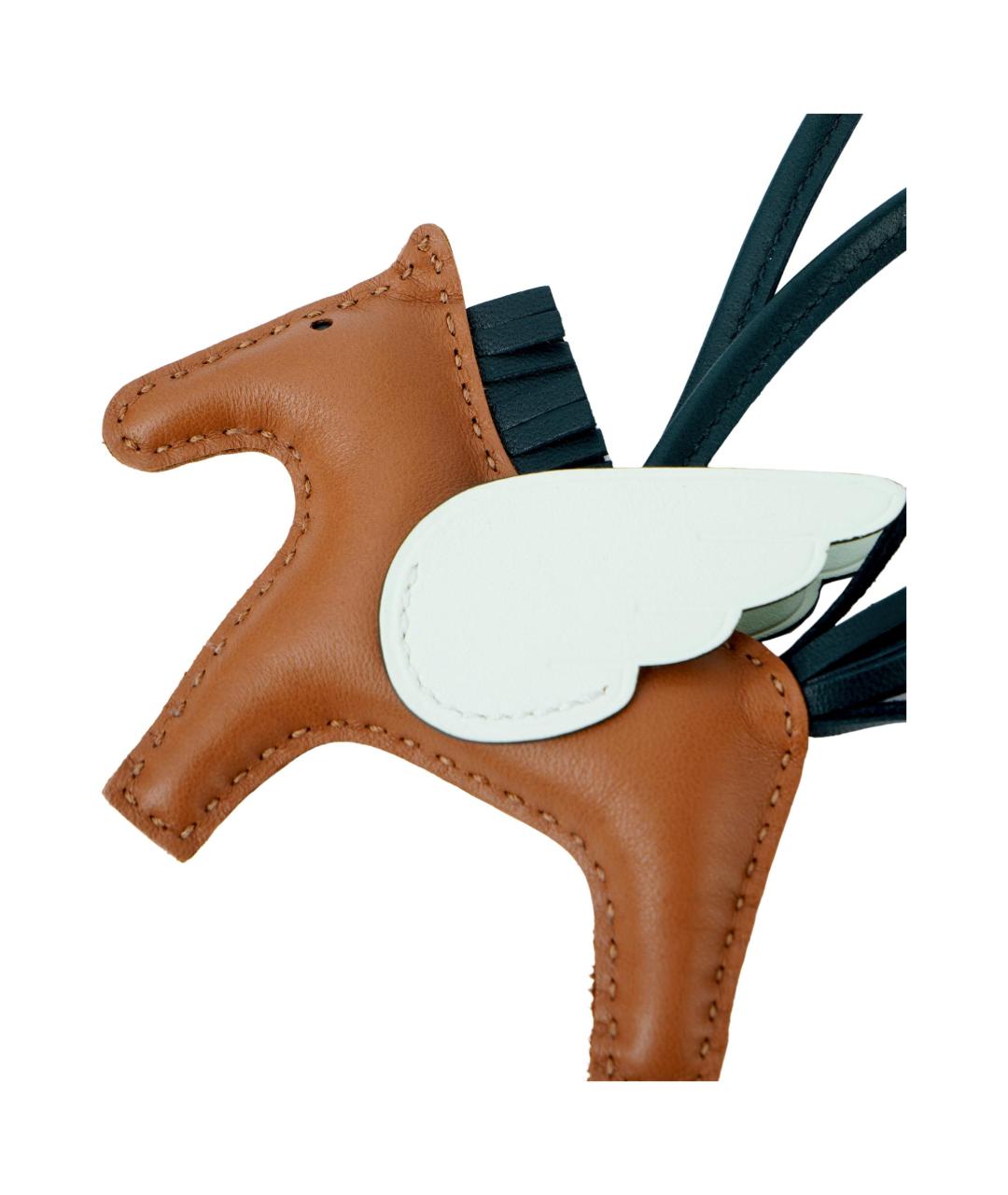 HERMES Коричневый брелок, фото 3