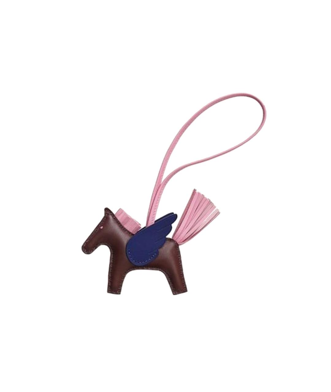 HERMES Черный брелок, фото 3