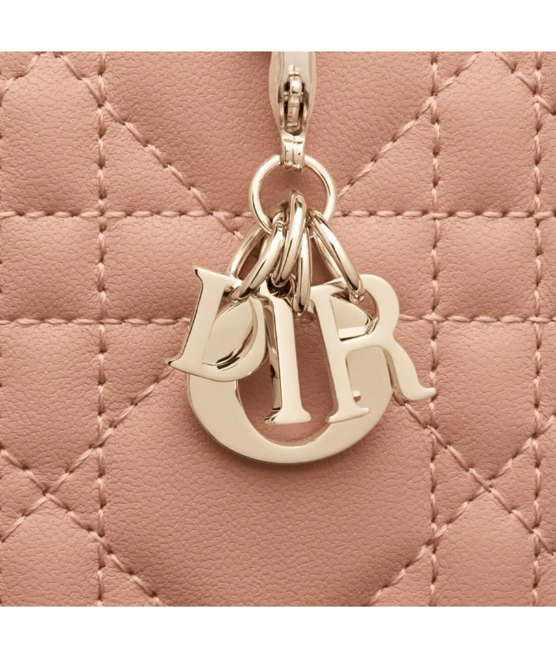 CHRISTIAN DIOR Розовый кожаный кошелек, фото 5