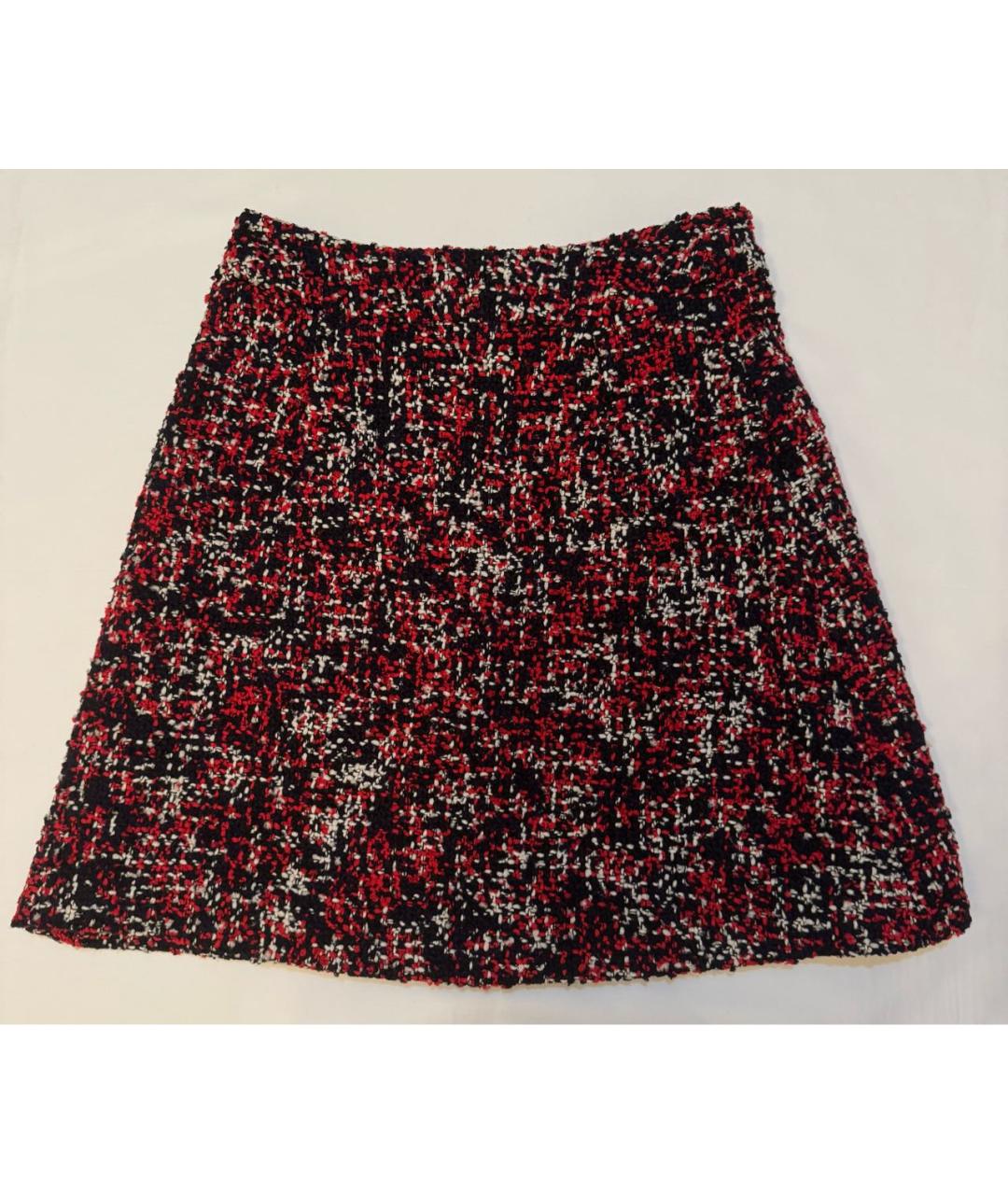 CHRISTIAN DIOR Красная шерстяная юбка мини, фото 5