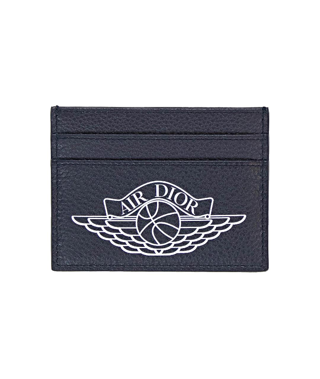 CHRISTIAN DIOR Черный кожаный кардхолдер, фото 1