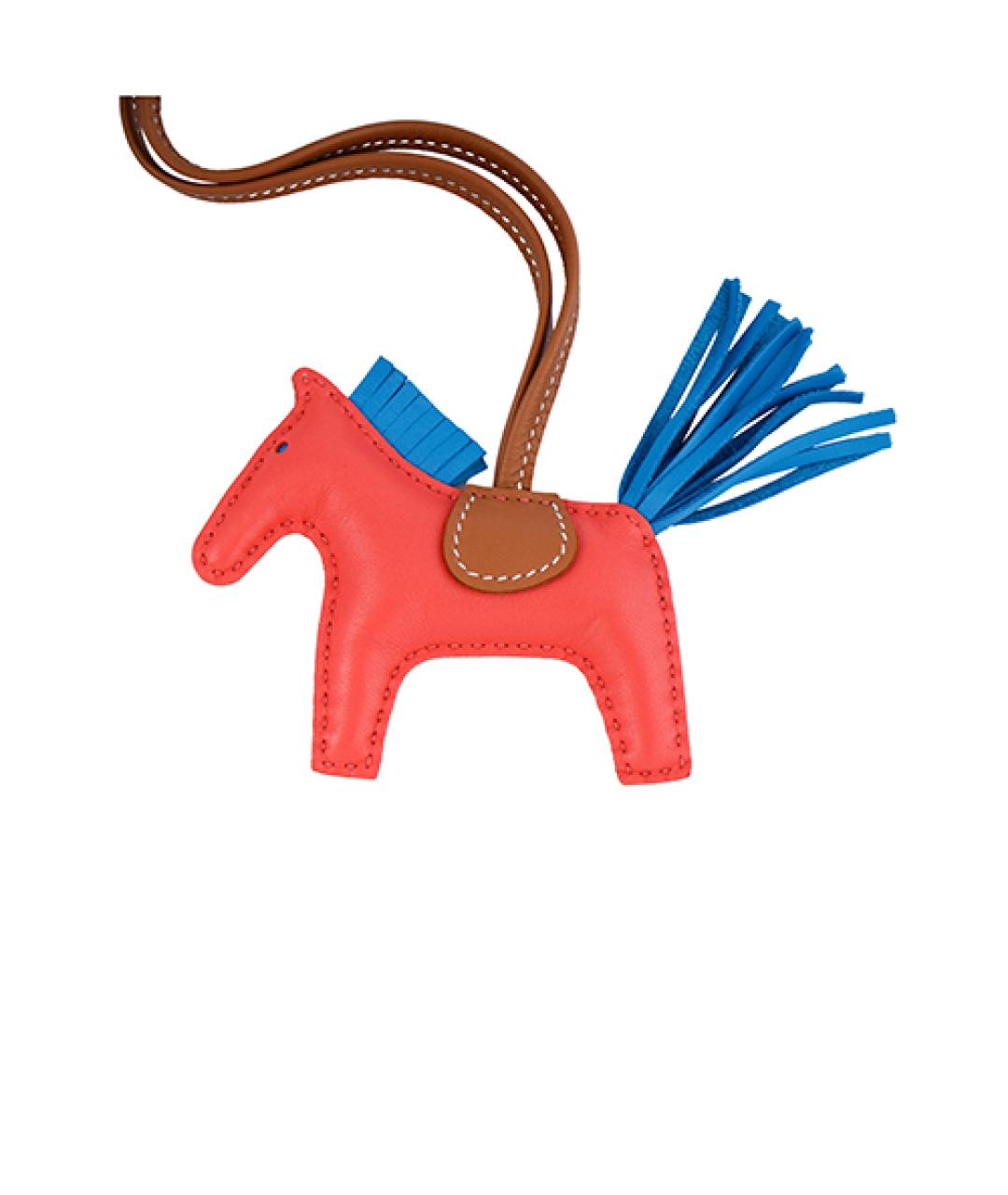 HERMES Оранжевый брелок, фото 3