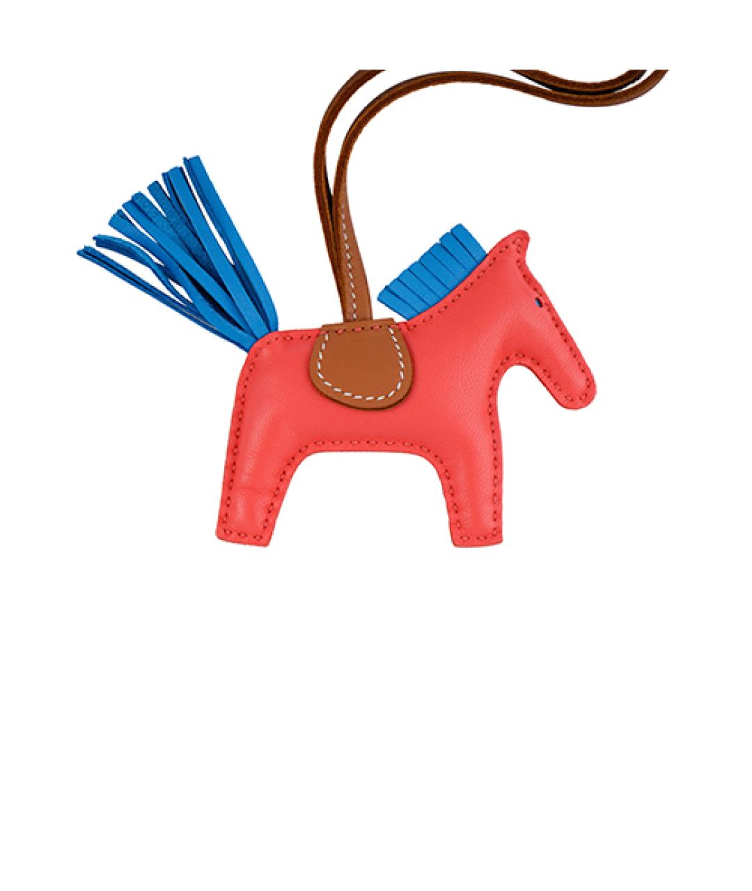 HERMES Оранжевый брелок, фото 4