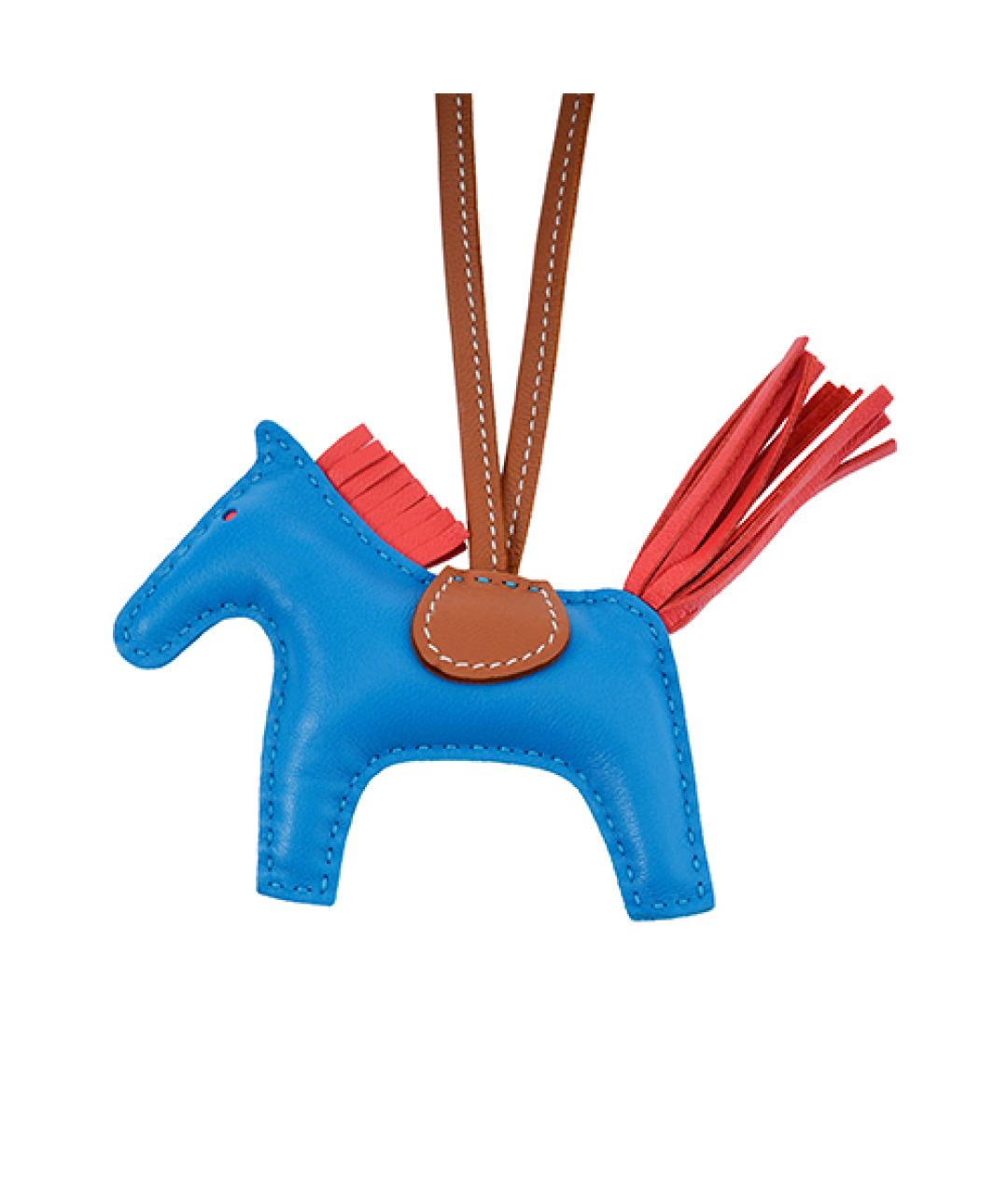 HERMES Синий брелок, фото 3