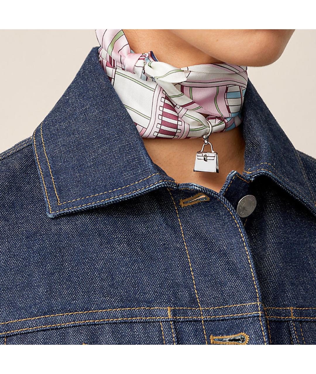 HERMES Серебряная латунная подвеска, фото 2