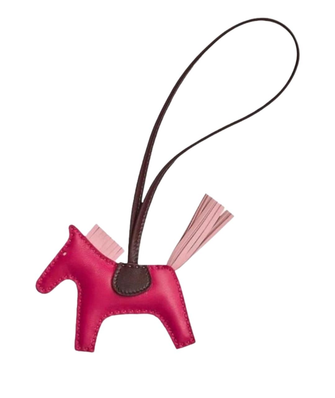 HERMES Красный брелок, фото 1