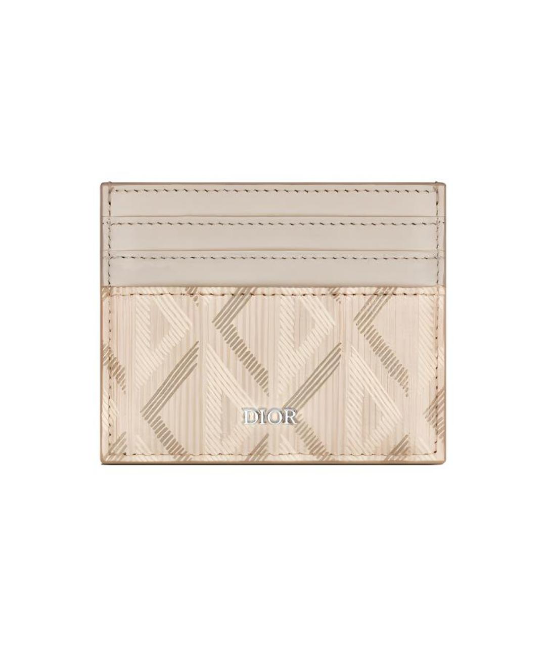 CHRISTIAN DIOR Бежевый кардхолдер, фото 1