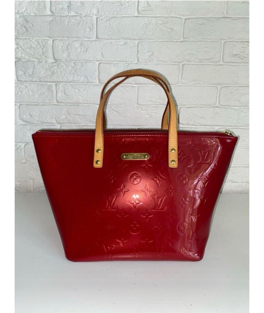 LOUIS VUITTON Красная сумка с короткими ручками из лакированной кожи, фото 7