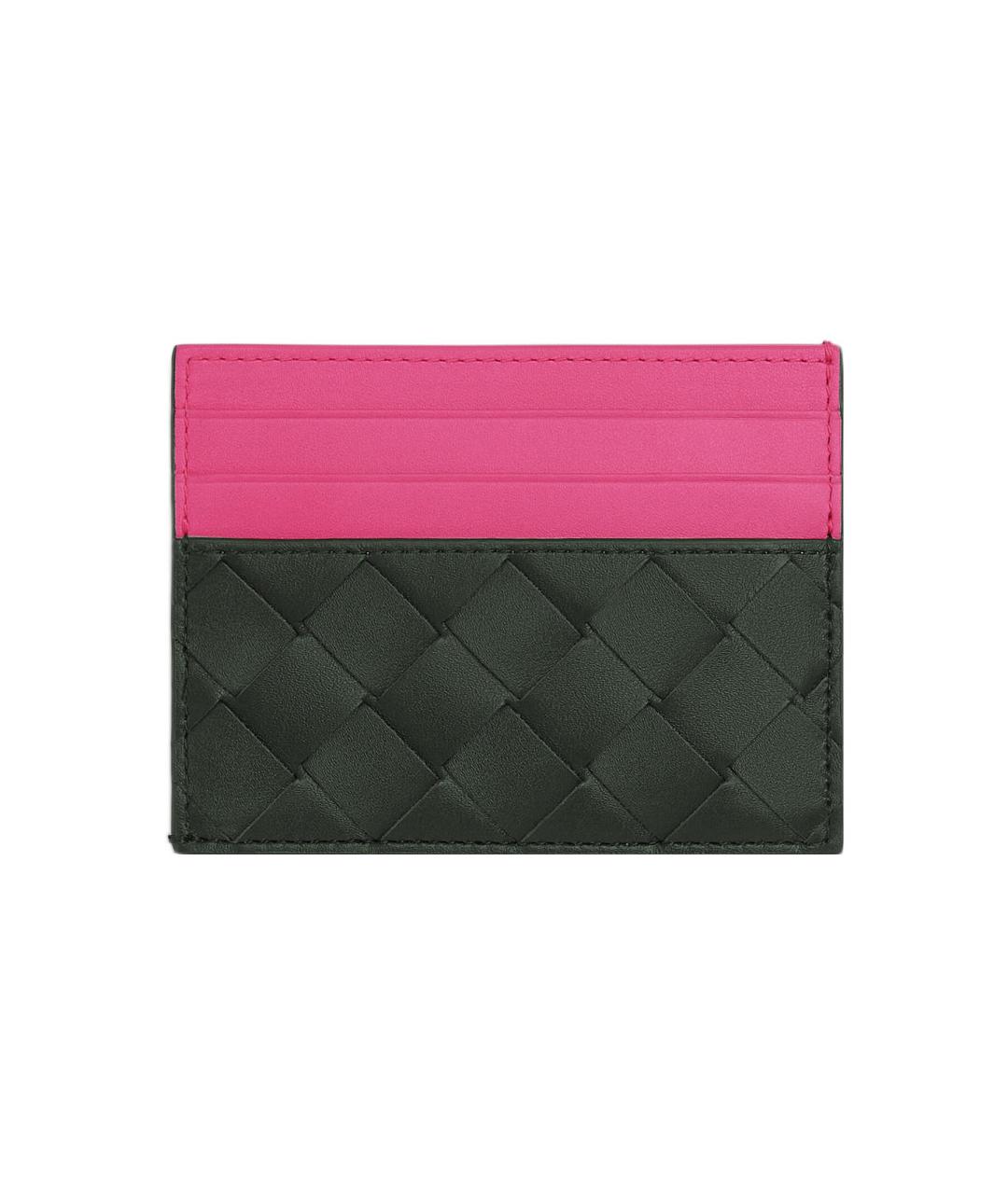 BOTTEGA VENETA Черный кожаный кардхолдер, фото 1