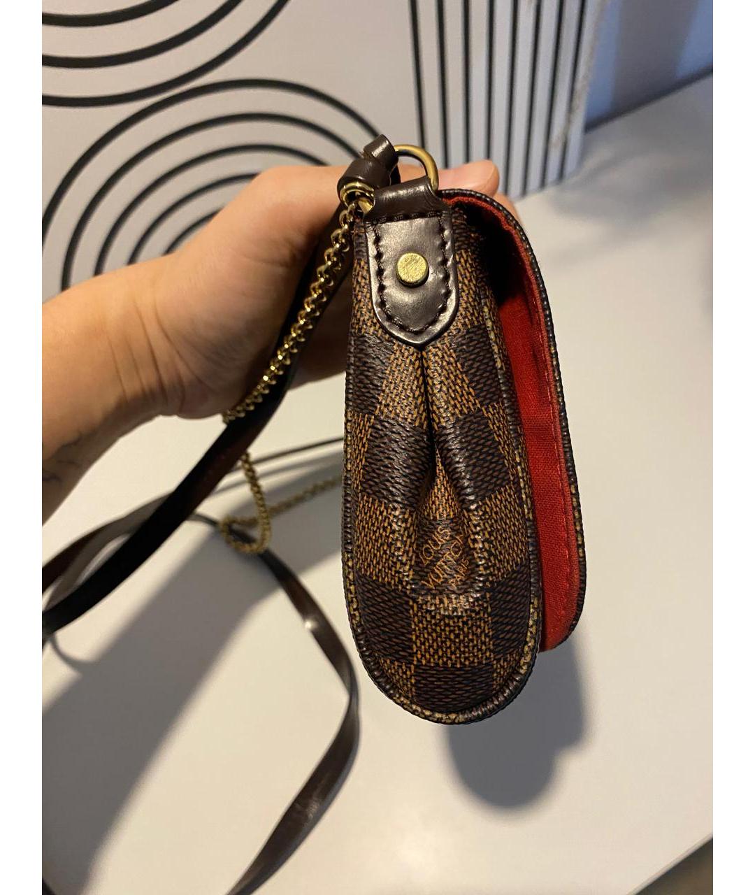 LOUIS VUITTON Коричневая сумка через плечо, фото 3