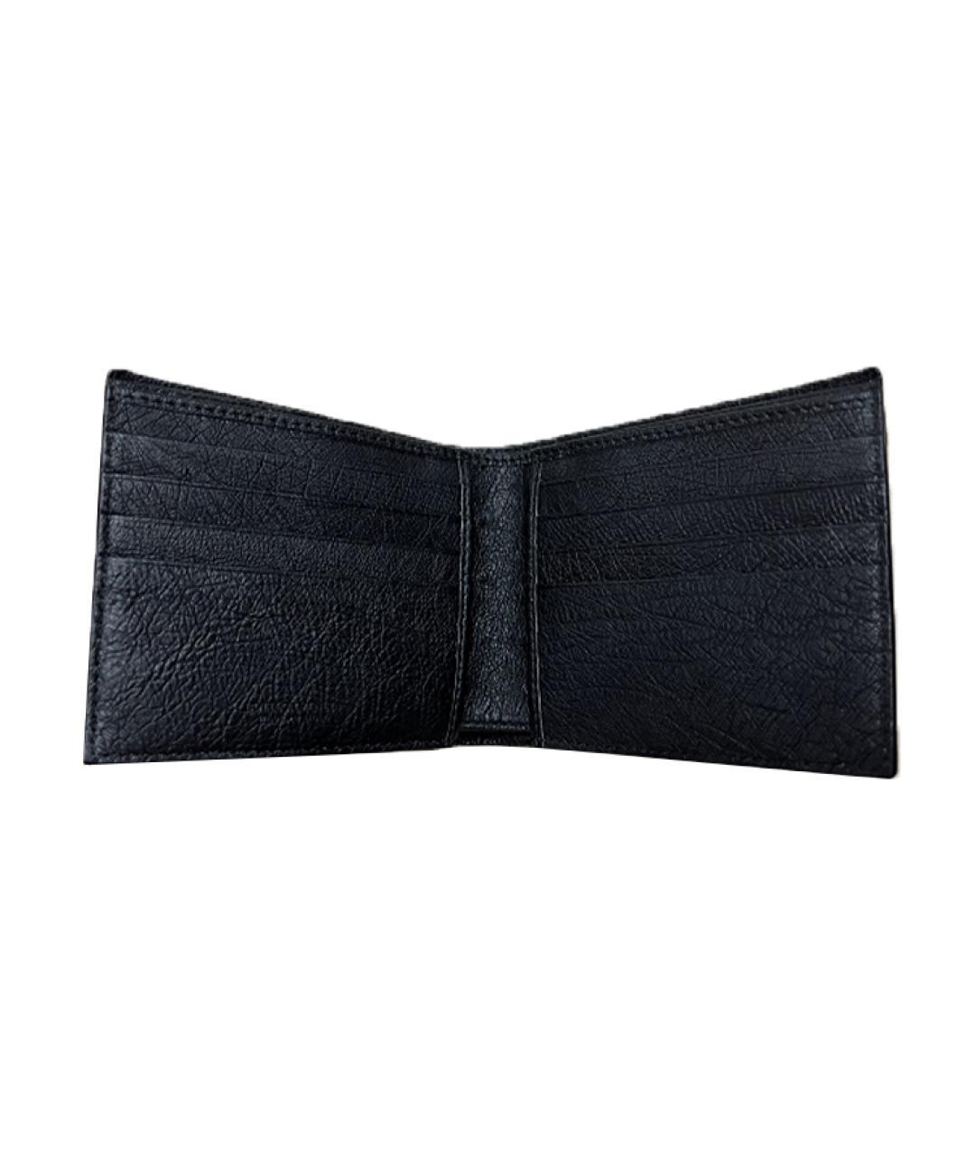 BOTTEGA VENETA Черный кожаный кошелек, фото 3