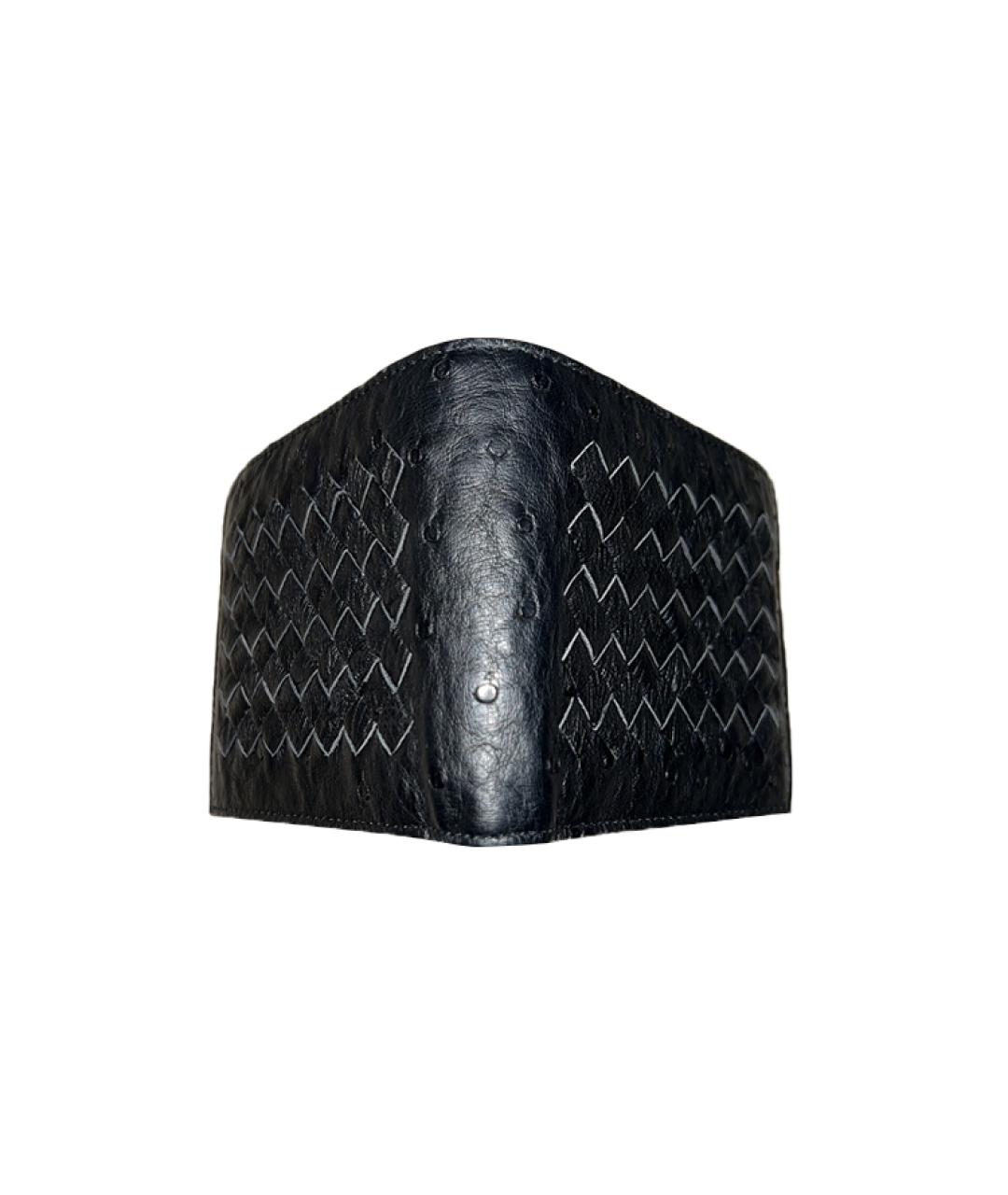 BOTTEGA VENETA Черный кожаный кошелек, фото 2