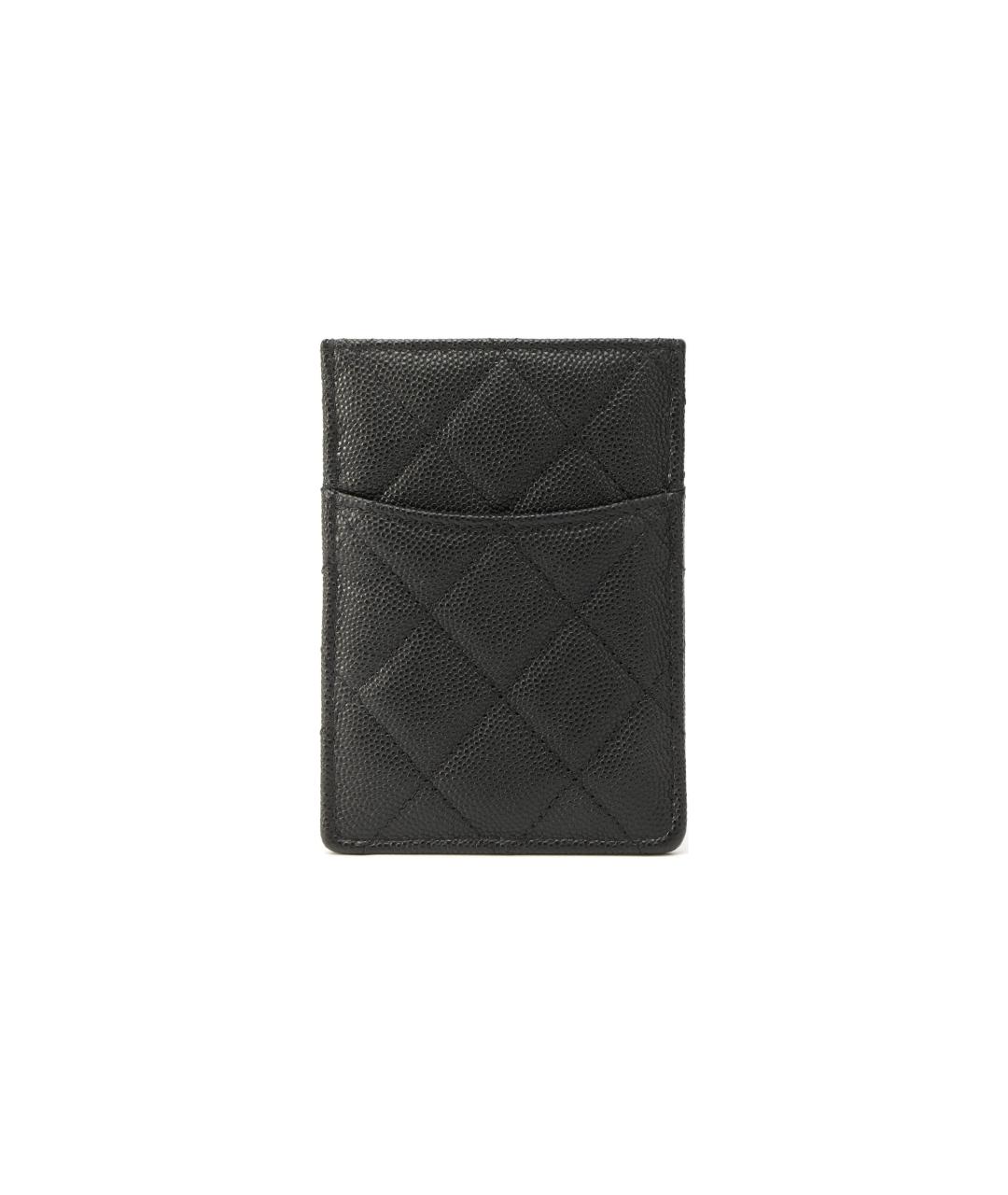 CHANEL Черный кожаный кардхолдер, фото 3