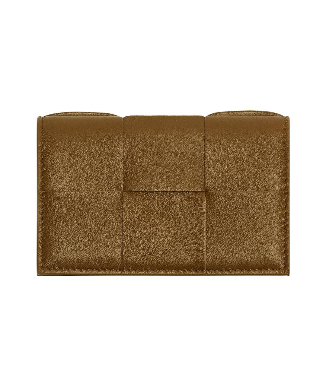 BOTTEGA VENETA Коричневый кожаный кошелек, фото 1