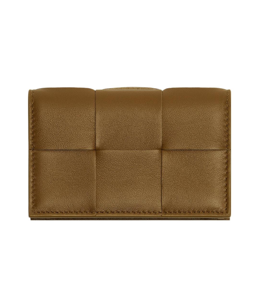 BOTTEGA VENETA Коричневый кожаный кошелек, фото 2