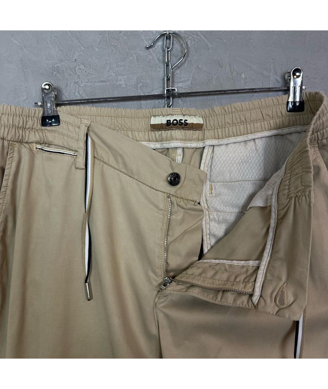 HUGO BOSS Бежевые классические брюки, фото 4