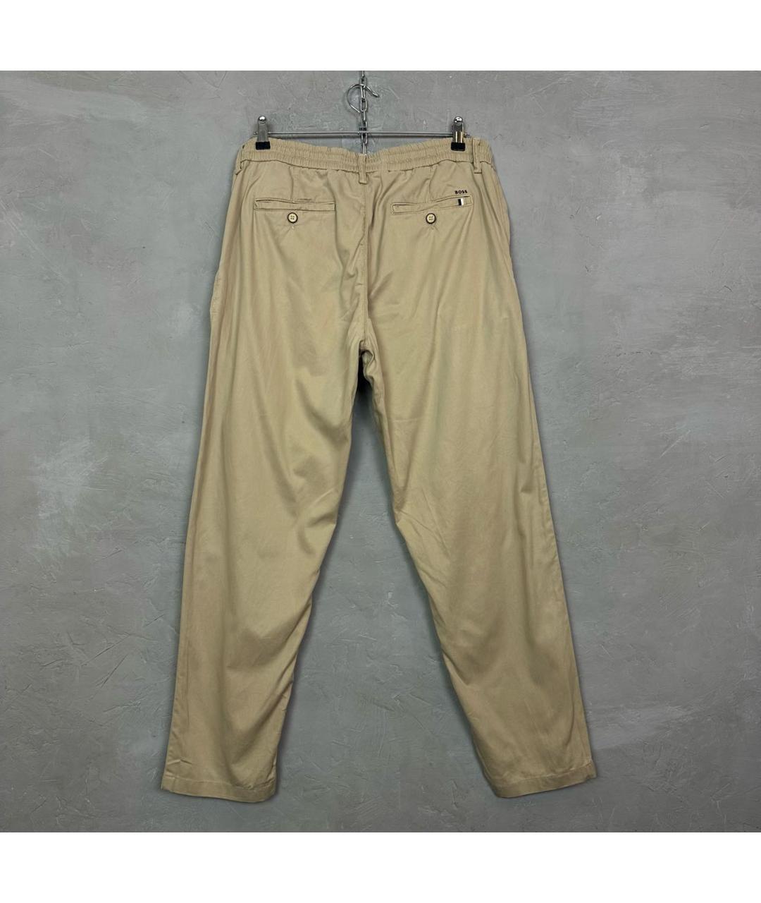 HUGO BOSS Бежевые классические брюки, фото 2