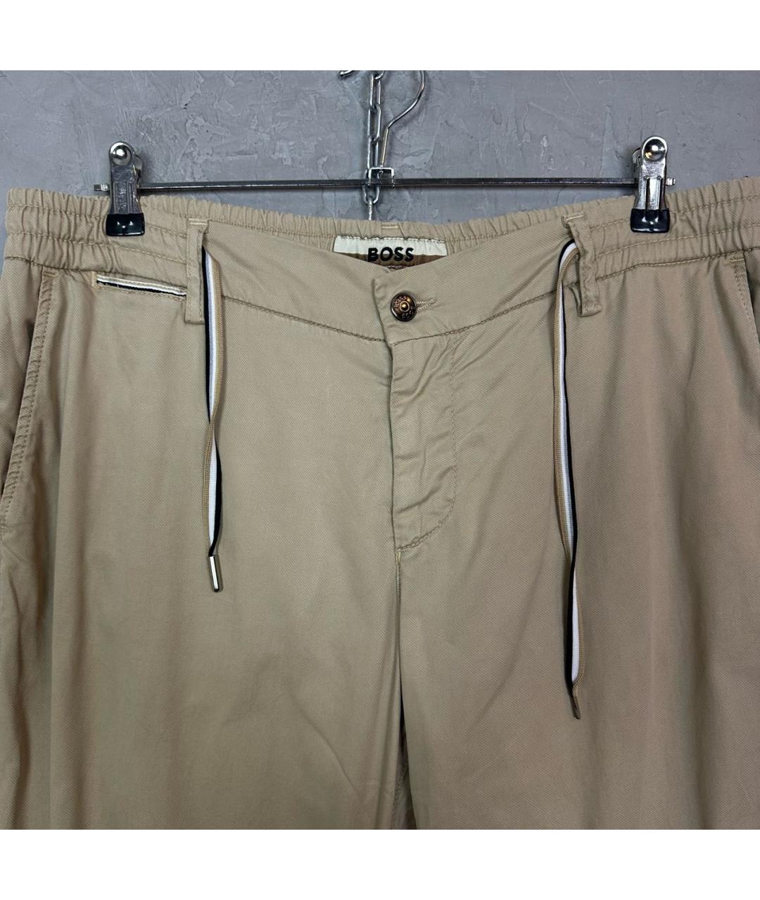 HUGO BOSS Бежевые классические брюки, фото 3