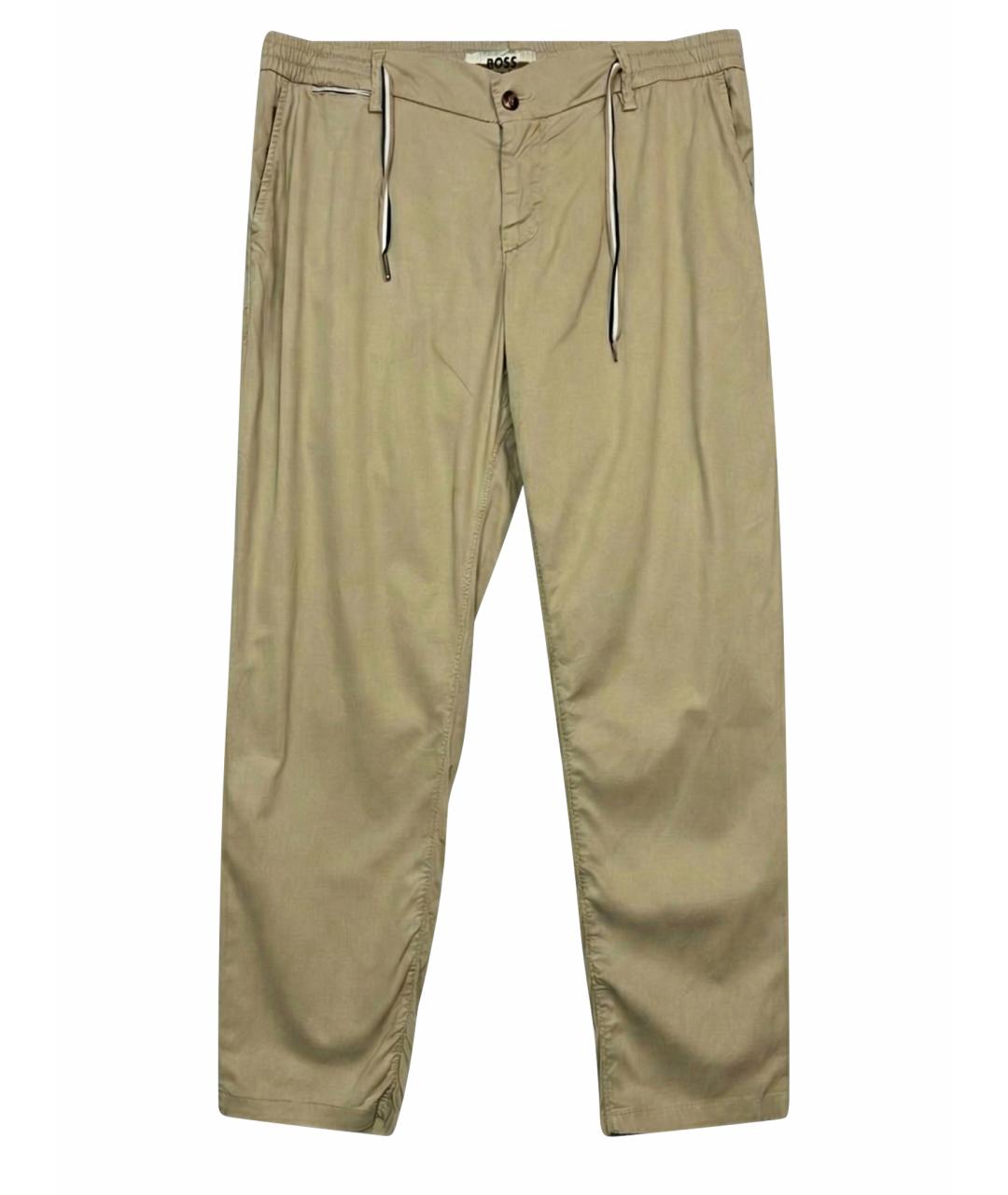 HUGO BOSS Бежевые классические брюки, фото 1
