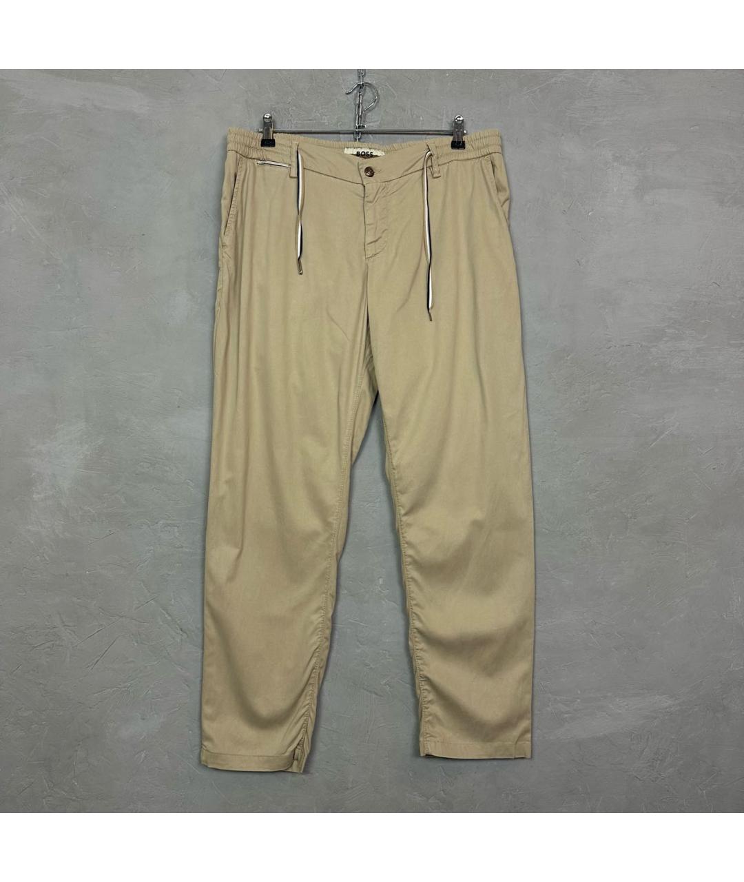 HUGO BOSS Бежевые классические брюки, фото 9