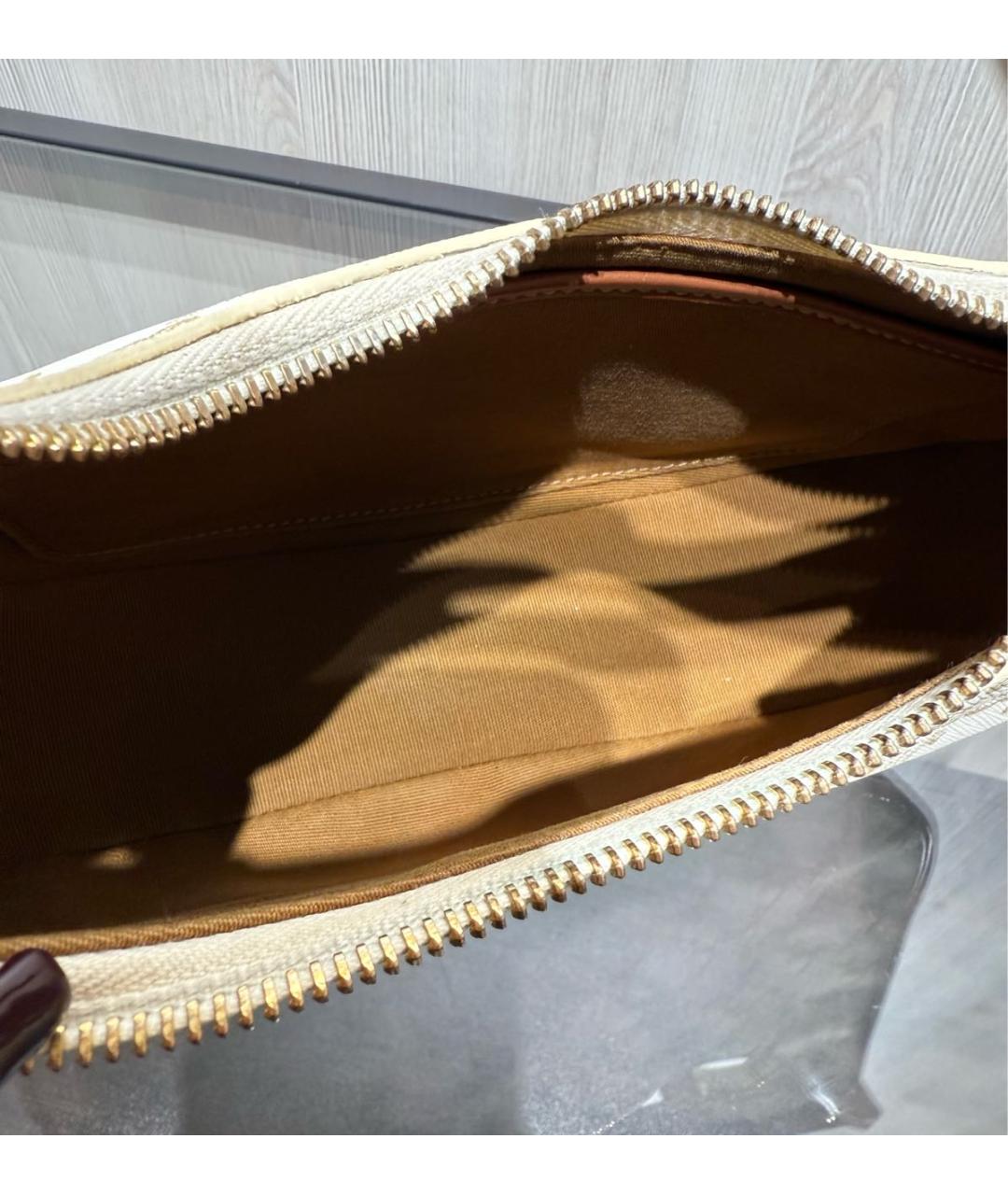 CELINE Бежевая сумка с короткими ручками, фото 7