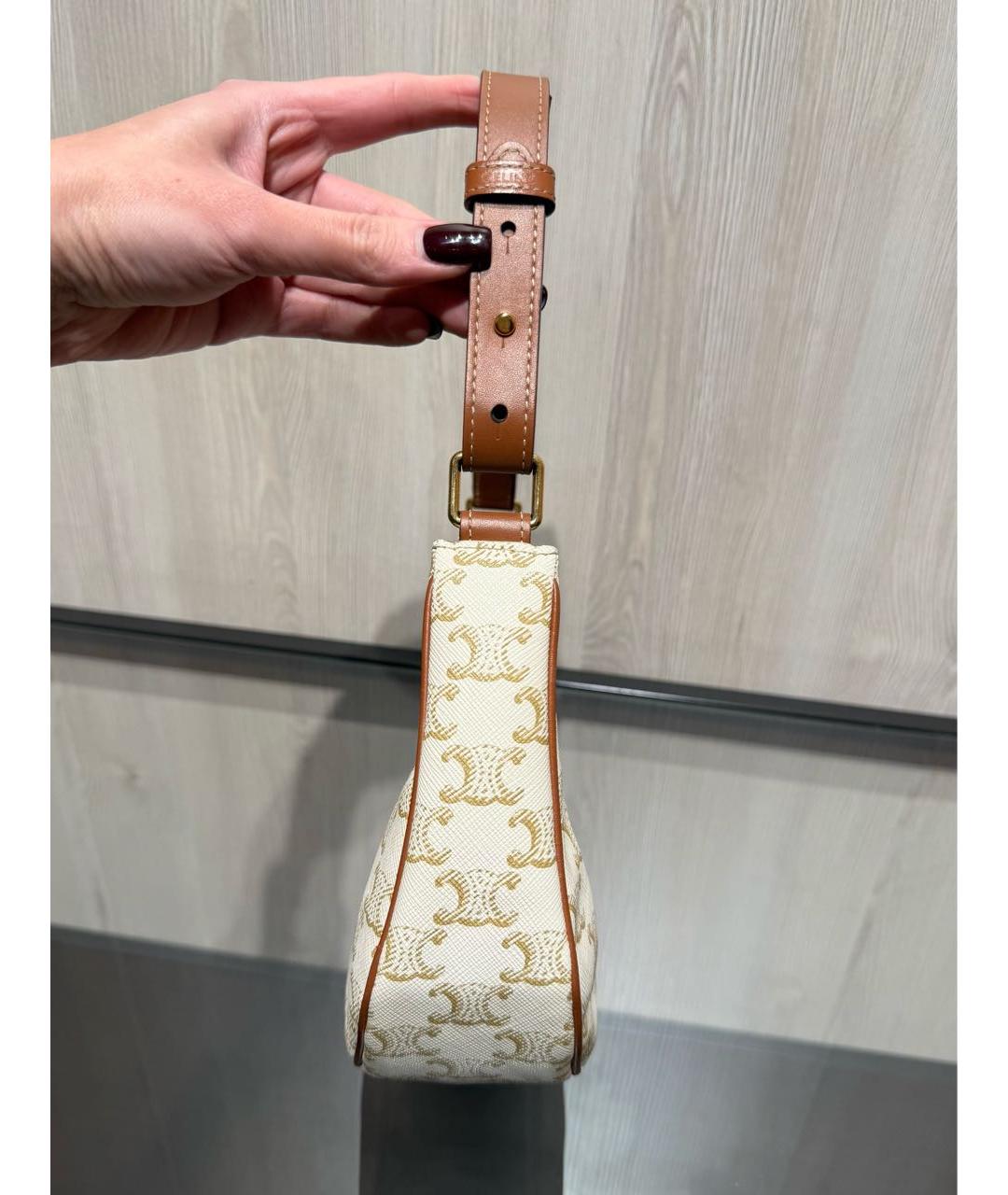 CELINE Бежевая сумка с короткими ручками, фото 3