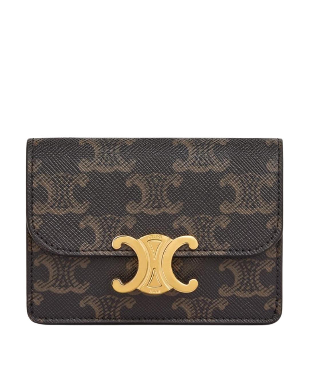 CELINE Коричневый кардхолдер, фото 1