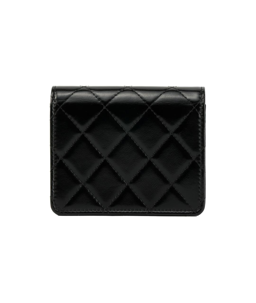 CHANEL Черный кожаный кардхолдер, фото 3