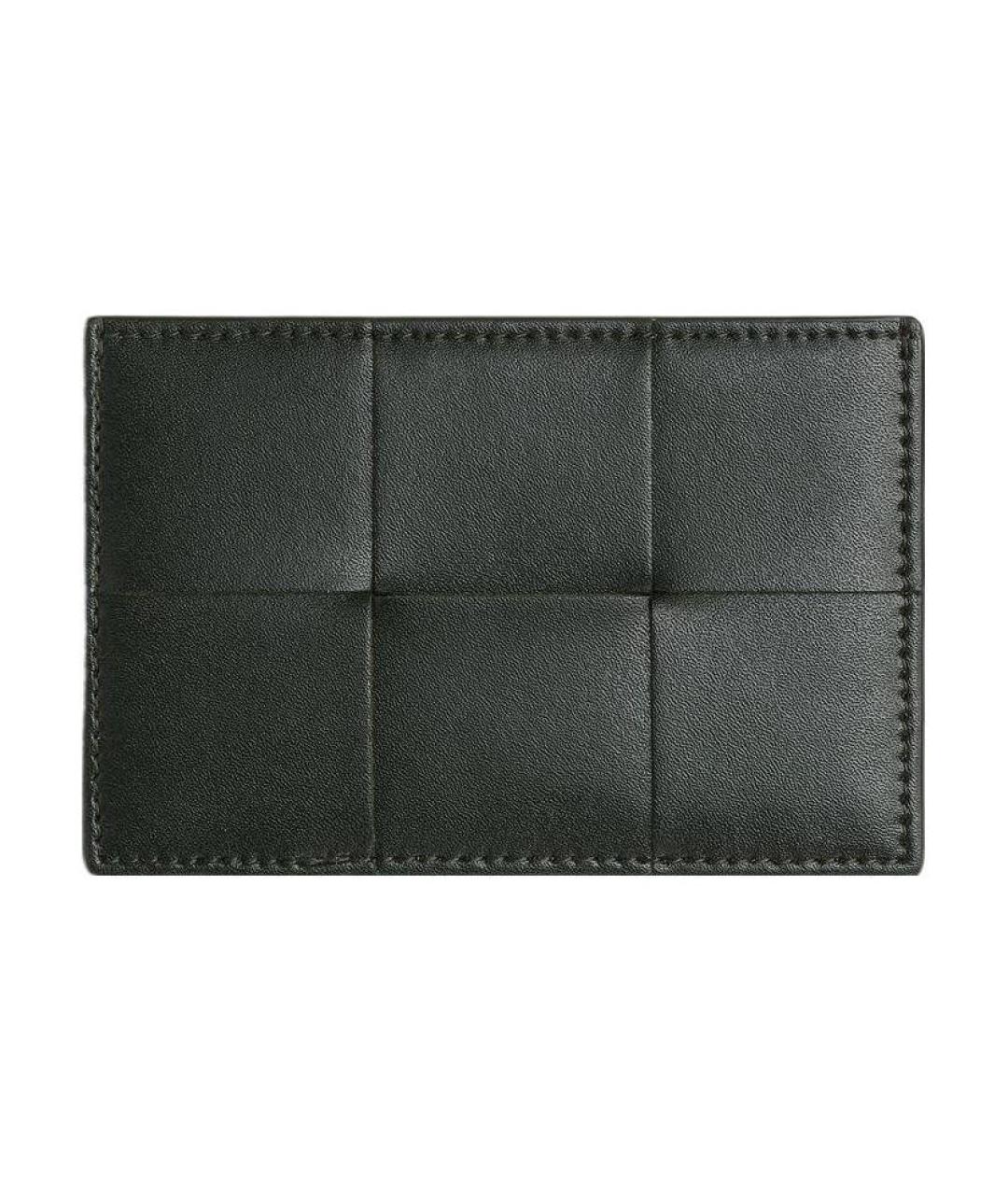 BOTTEGA VENETA Черный кожаный кардхолдер, фото 2