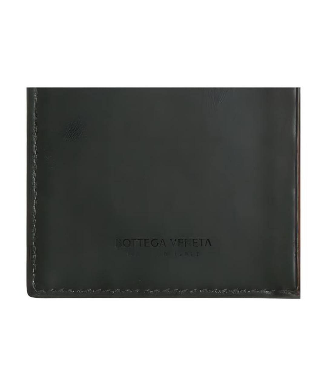 BOTTEGA VENETA Черный кожаный кардхолдер, фото 3