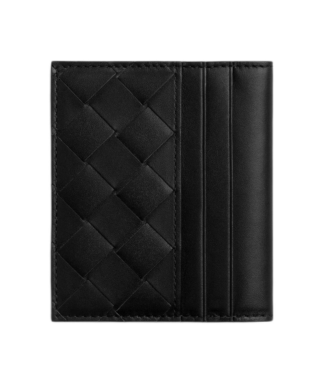 BOTTEGA VENETA Черный кожаный кошелек, фото 2
