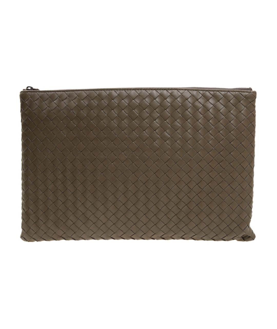 BOTTEGA VENETA Коричневая кожаная папка для документов, фото 1