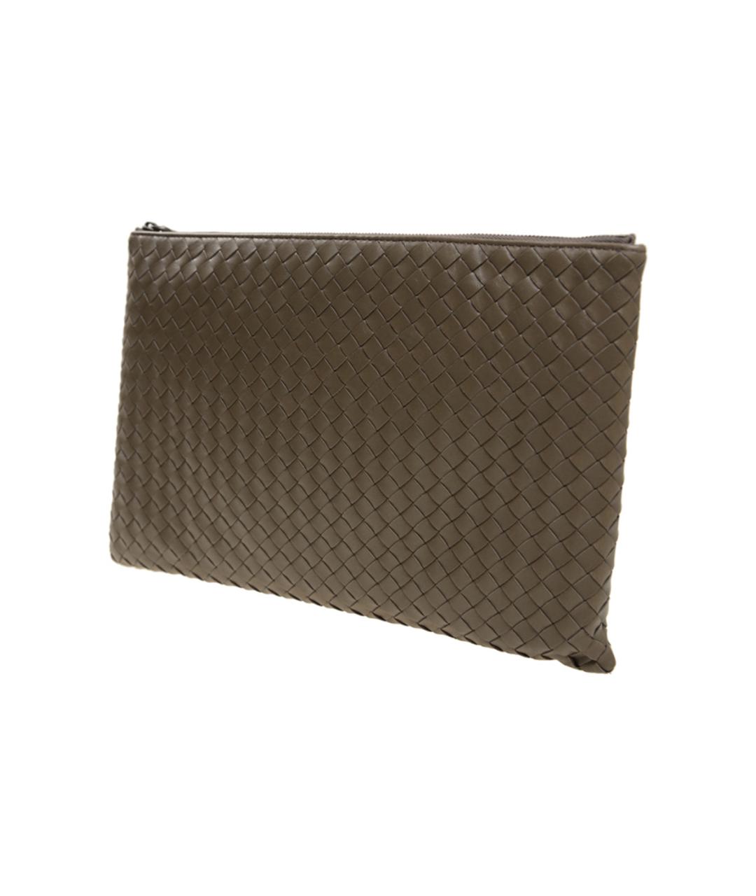 BOTTEGA VENETA Коричневая кожаная папка для документов, фото 2