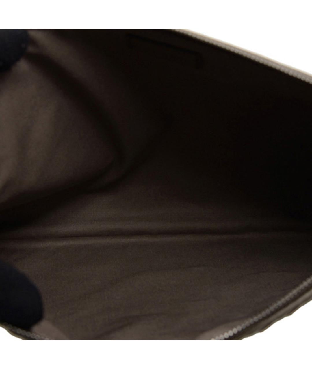 BOTTEGA VENETA Коричневая кожаная папка для документов, фото 6