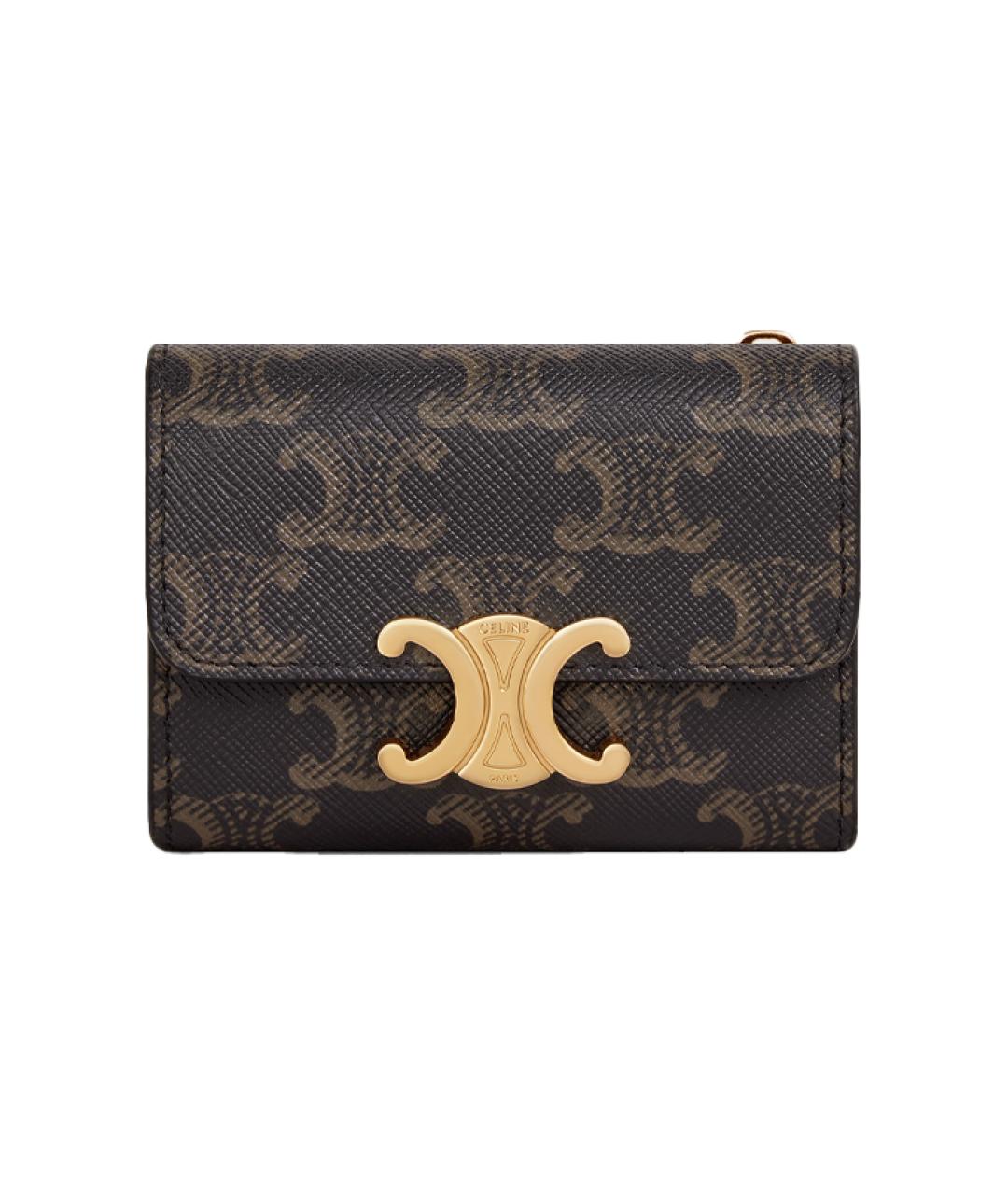 CELINE Коричневый кошелек, фото 1