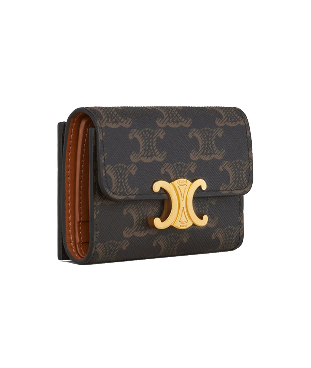 CELINE Коричневый кошелек, фото 2