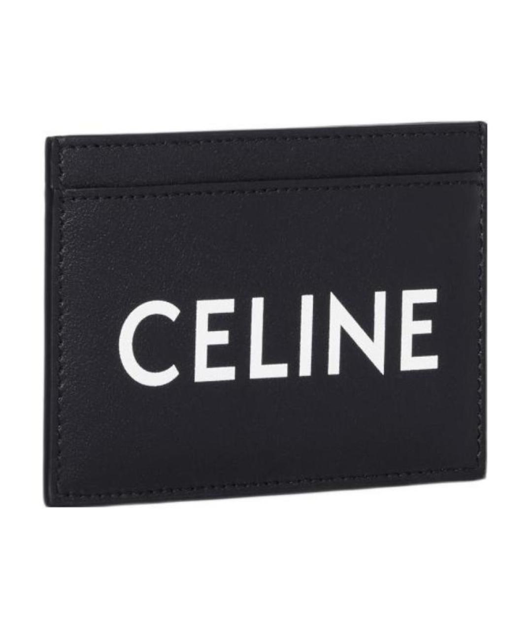 CELINE Черный кожаный кардхолдер, фото 2