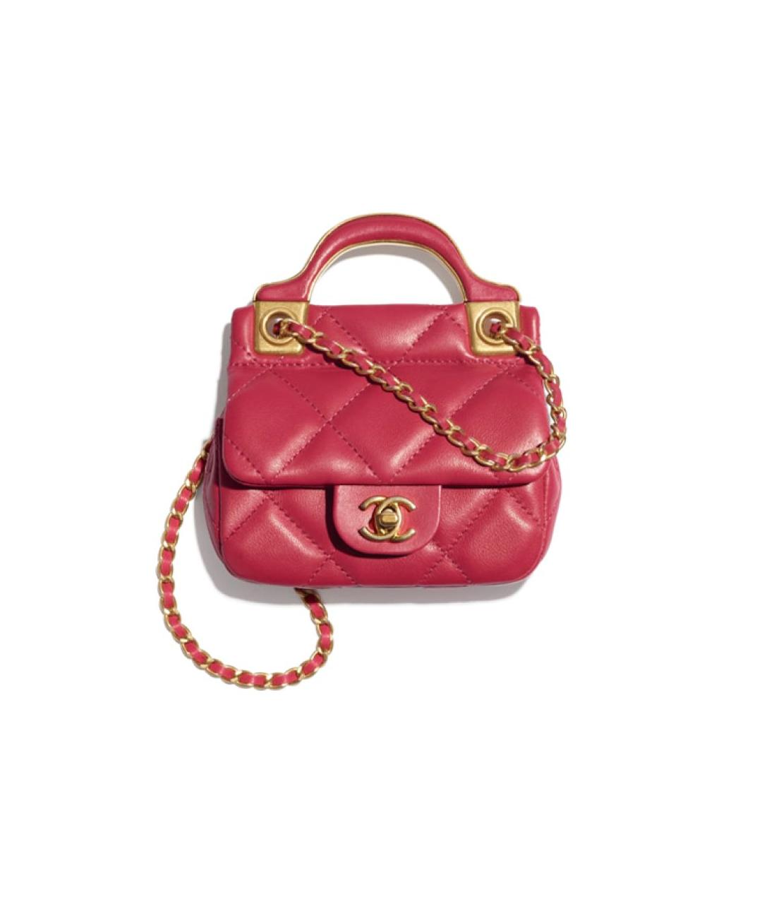 CHANEL Розовый кожаный кошелек, фото 1