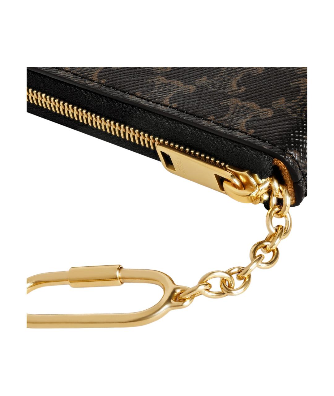 CELINE Коричневый кошелек, фото 4