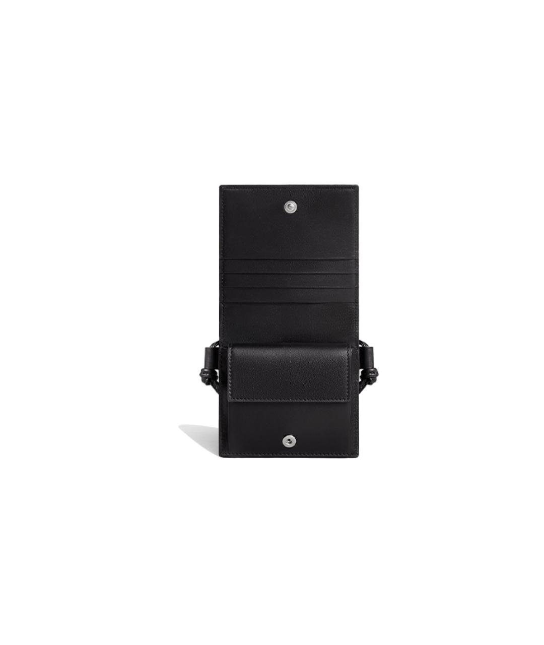 CELINE Черный кожаный кошелек, фото 5