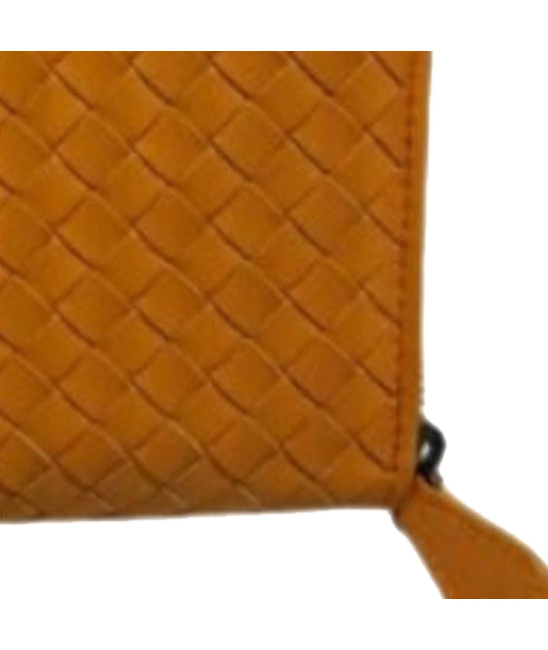 BOTTEGA VENETA Коричневый кожаный кошелек, фото 2