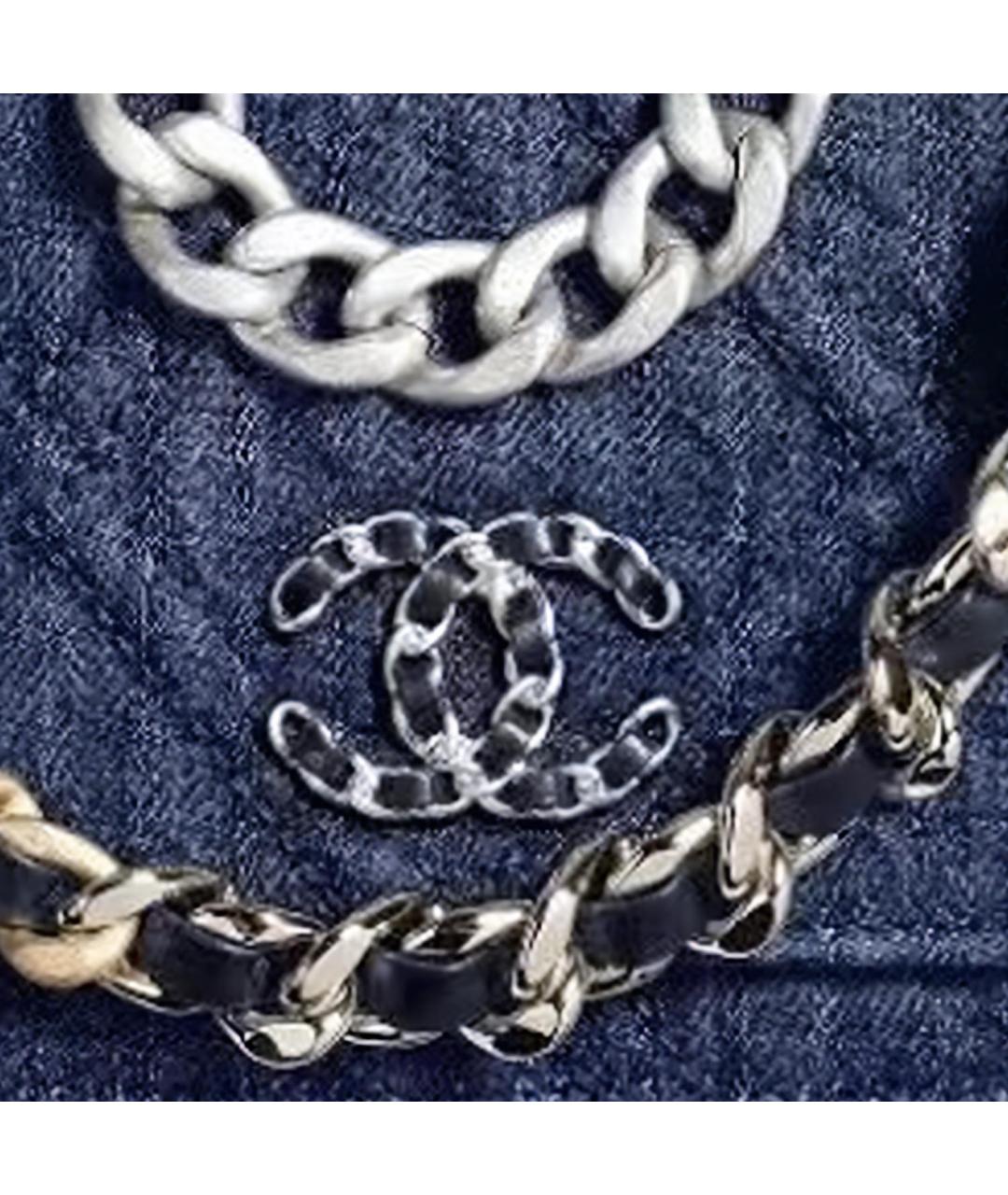 CHANEL Синий кошелек, фото 5