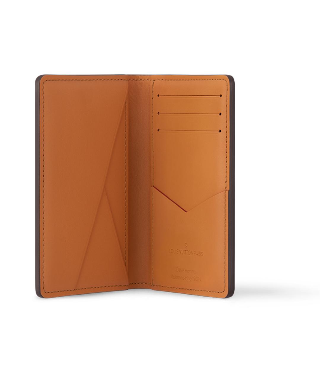 LOUIS VUITTON Коричневый кардхолдер, фото 3