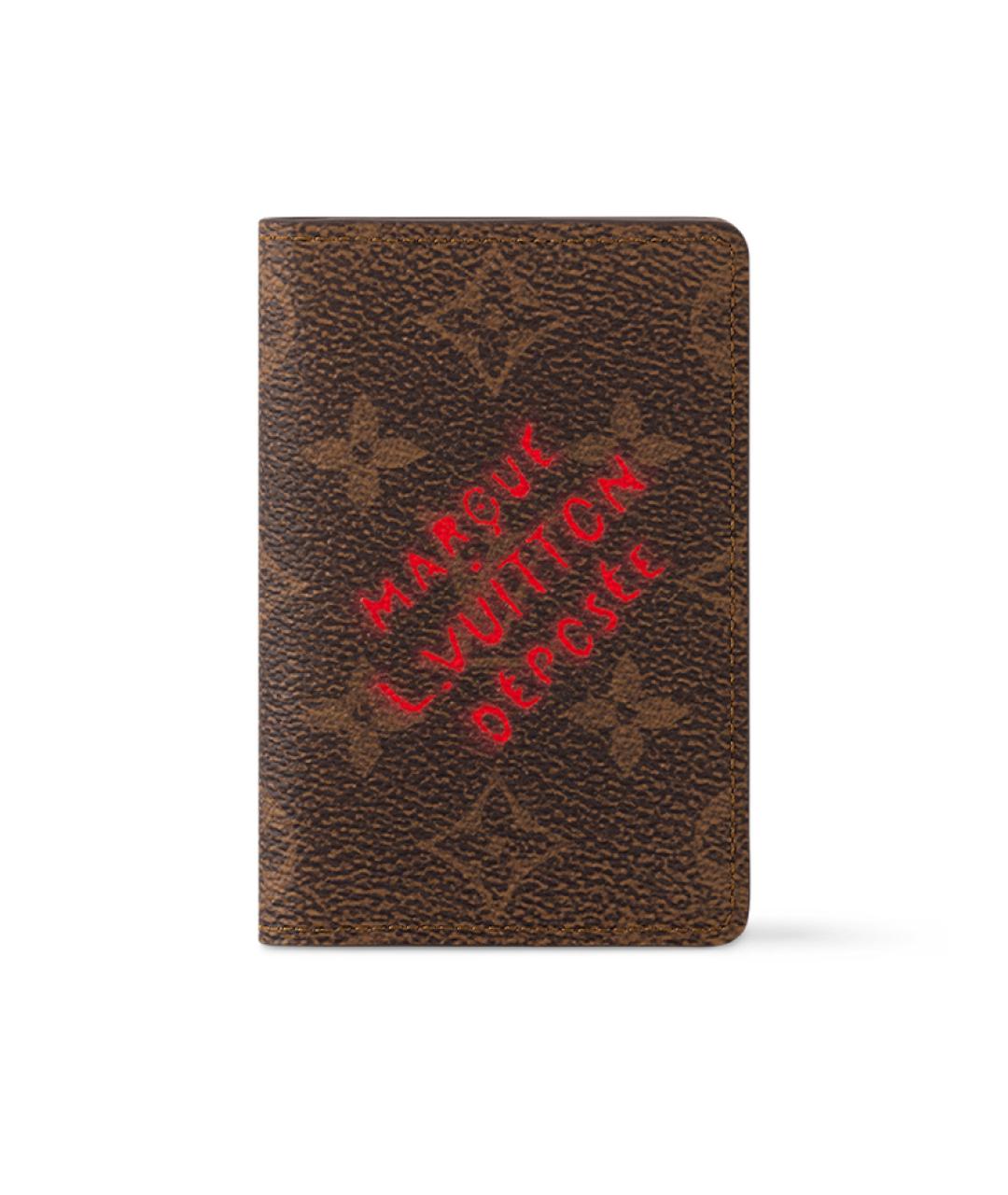 LOUIS VUITTON Коричневый кардхолдер, фото 1